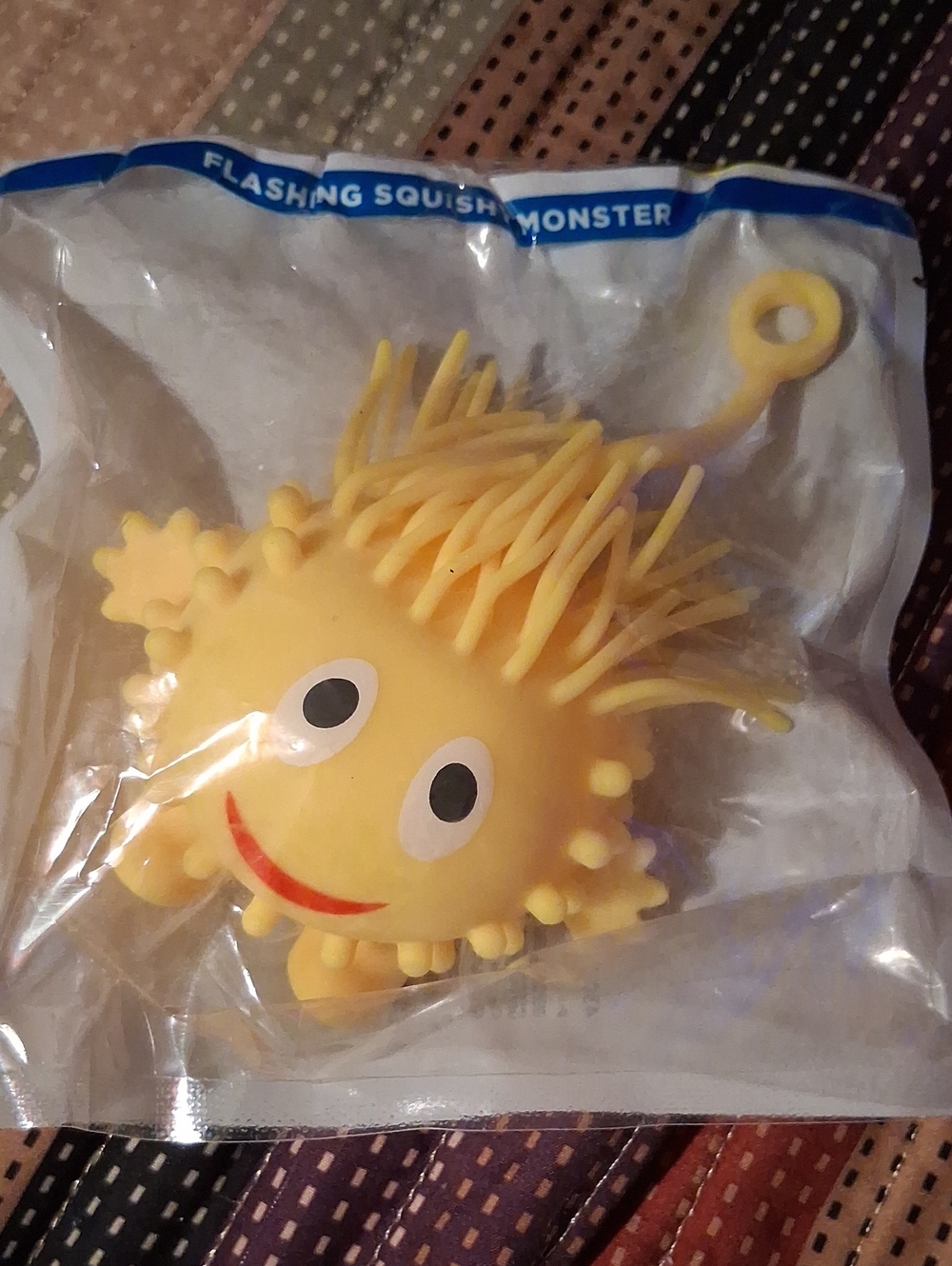 Flashing Squishy Monster Toy - Yellow